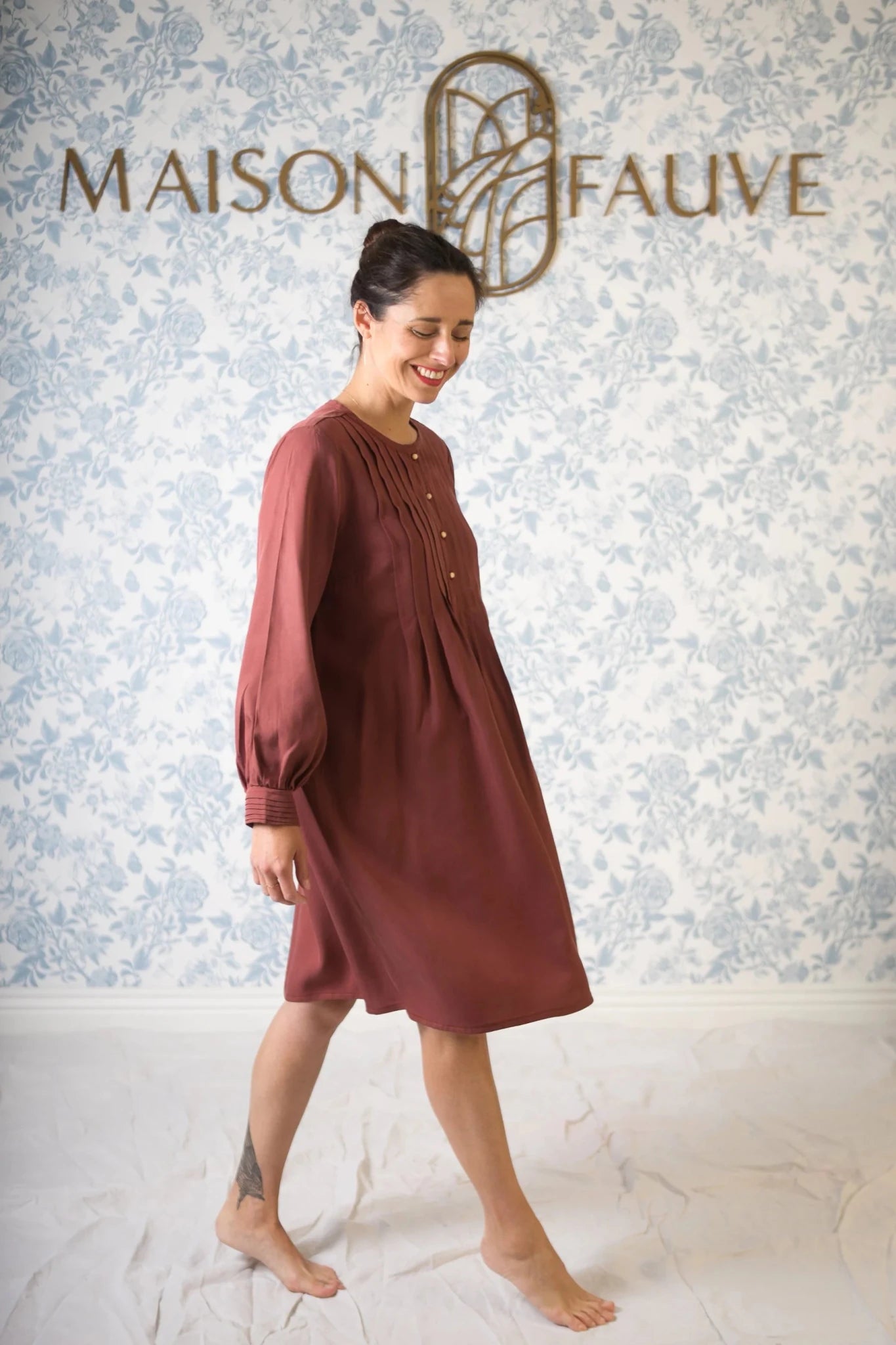 Atlas Shirt Dress Blouse Paper Sewing Pattern - Maison Fauve - Simplifi Fabric