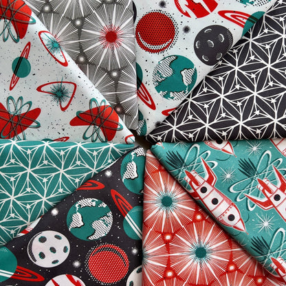 Atomic Space - Blast Off - Hang Tight Studio - Cloud 9 Fabrics - Poplin - Simplifi Fabric