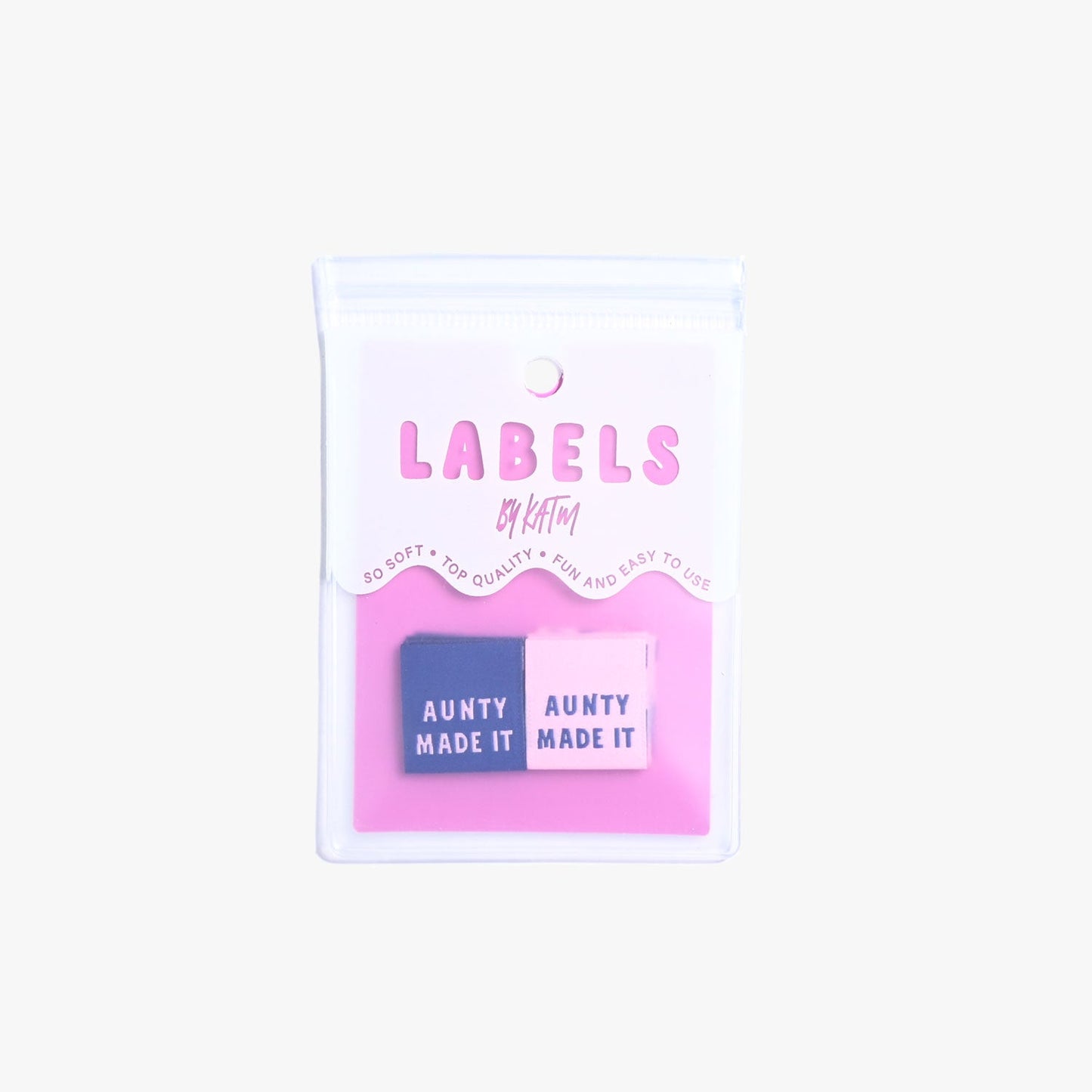 "Aunty Made It' " Woven Label Pack - Kylie And The Machine - Simplifi Fabric