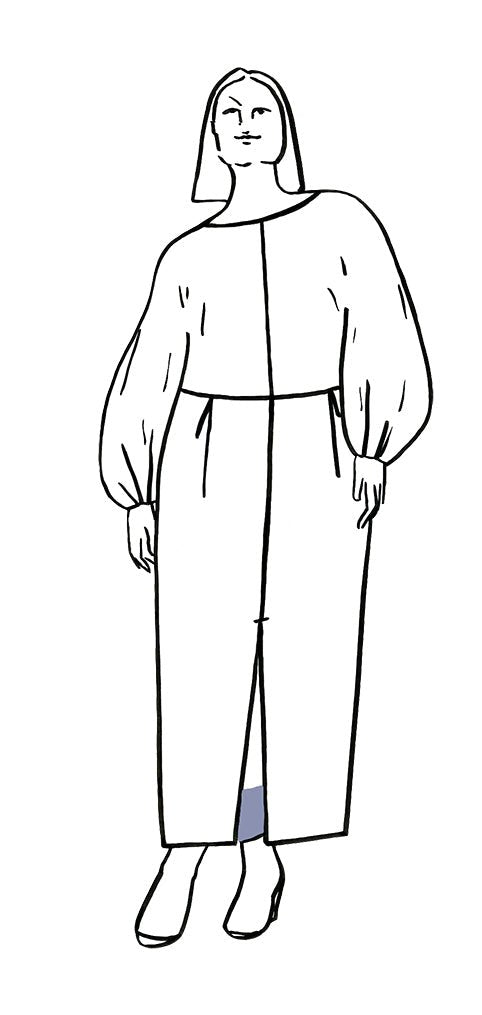 AURELIA Blouse, Dress + Skirt by Mila Moisio PDF Sewing Pattern - TAUKO - Simplifi Fabric