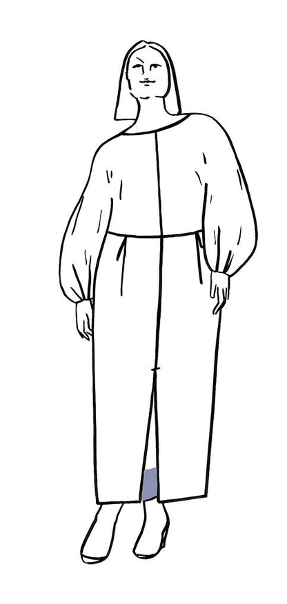 AURELIA Blouse, Dress + Skirt by Mila Moisio PDF Sewing Pattern - TAUKO - Simplifi Fabric