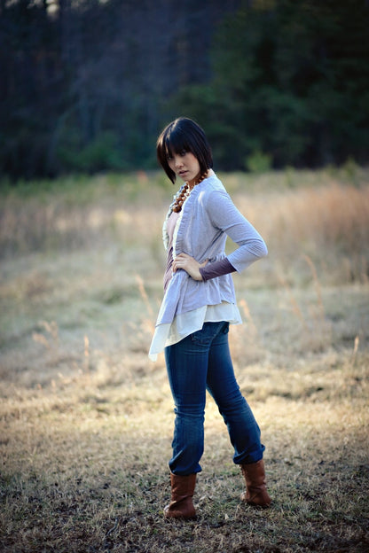 Aurelia Cardigan Paper Pattern - Sew Liberated - Simplifi Fabric