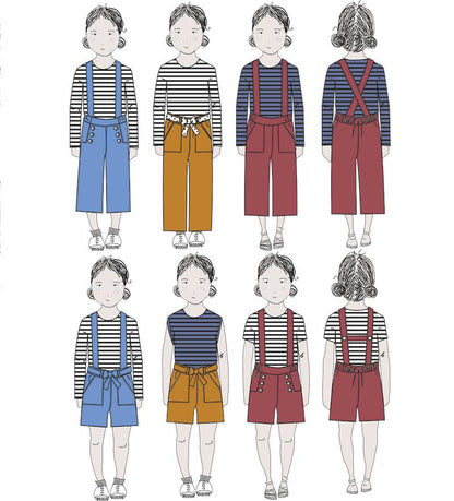 Avana Pants/Shorts Sewing Pattern - Girl 3/12Y - Ikatee - Simplifi Fabric