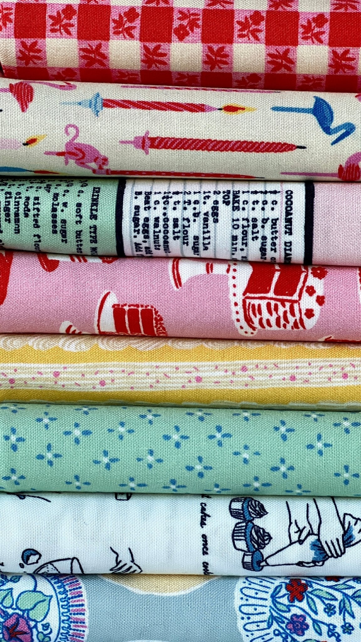 Bakery Cakes - Buttercream - Emily Taylor - Cloud 9 Fabrics - Poplin - Simplifi Fabric