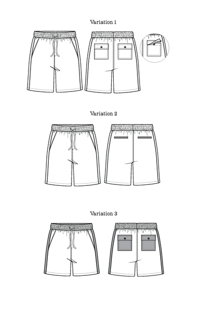 Bamberton Shorts Womens PDF Sewing Pattern - Thread Theory - Simplifi Fabric