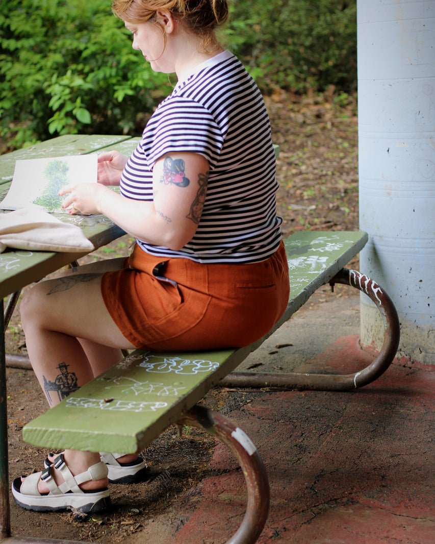 Bamberton Shorts Womens PDF Sewing Pattern - Thread Theory - Simplifi Fabric