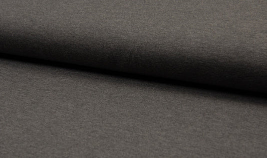 Bamboo Stretch Jersey - European Import - Oeko - Tex® - Dark Grey Melange - Simplifi Fabric