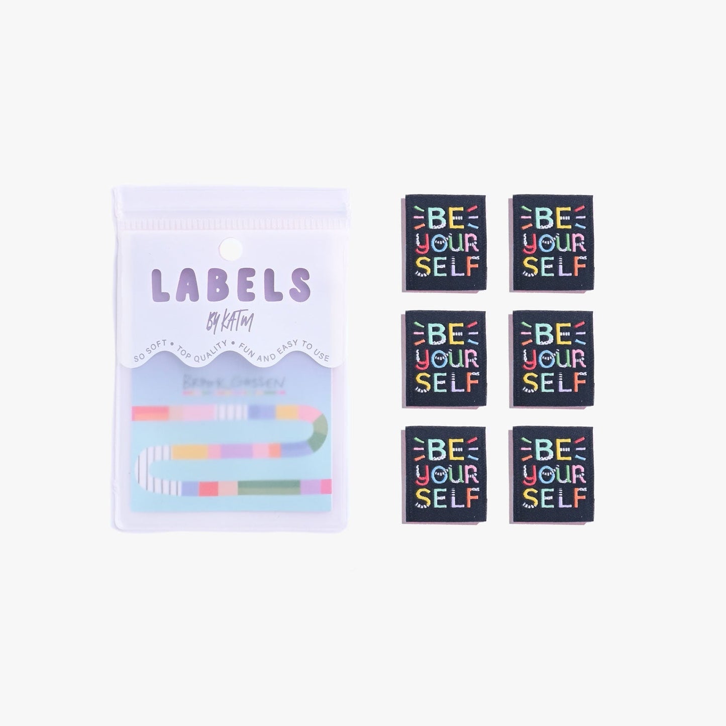 "Be Yourself" KATM x Brook Gossen Woven Labels - Kylie And The Machine - Simplifi Fabric