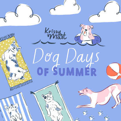 Beach Ball Bounce - Dog Days Of Summer - Krissy Mast - Cloud 9 Fabrics - Poplin - Simplifi Fabric