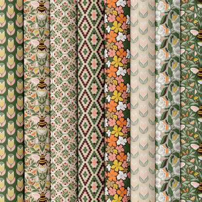 Bee - Utiful - Tan - Honey Garden - Juliana Tipton - Cloud 9 Fabrics - Poplin - Simplifi Fabric