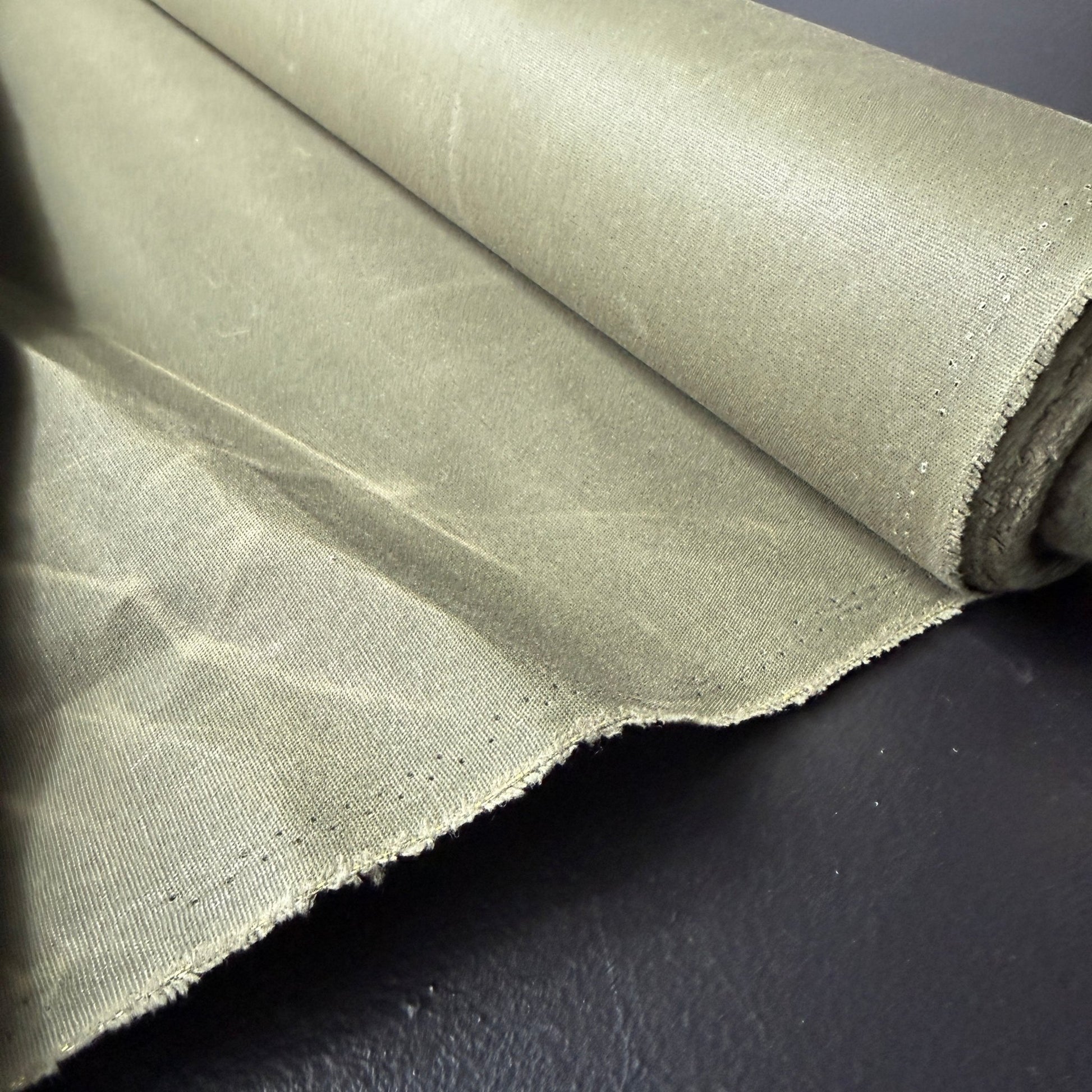 Bees Waxed 100% Cotton Canvas 8 oz. - Olive Green - Simplifi Fabric