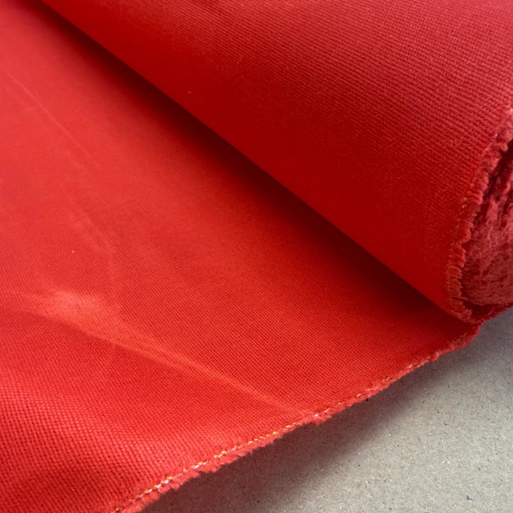 Bees Waxed 100% Cotton Canvas 8 oz. - Tomato Red - Simplifi Fabric