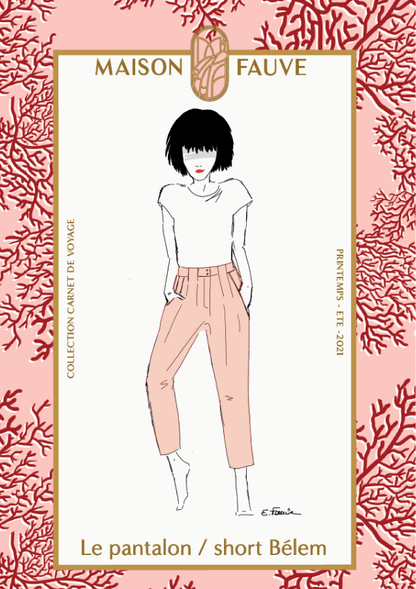 Belem Trousers Paper Sewing Pattern - Maison Fauve - Simplifi Fabric