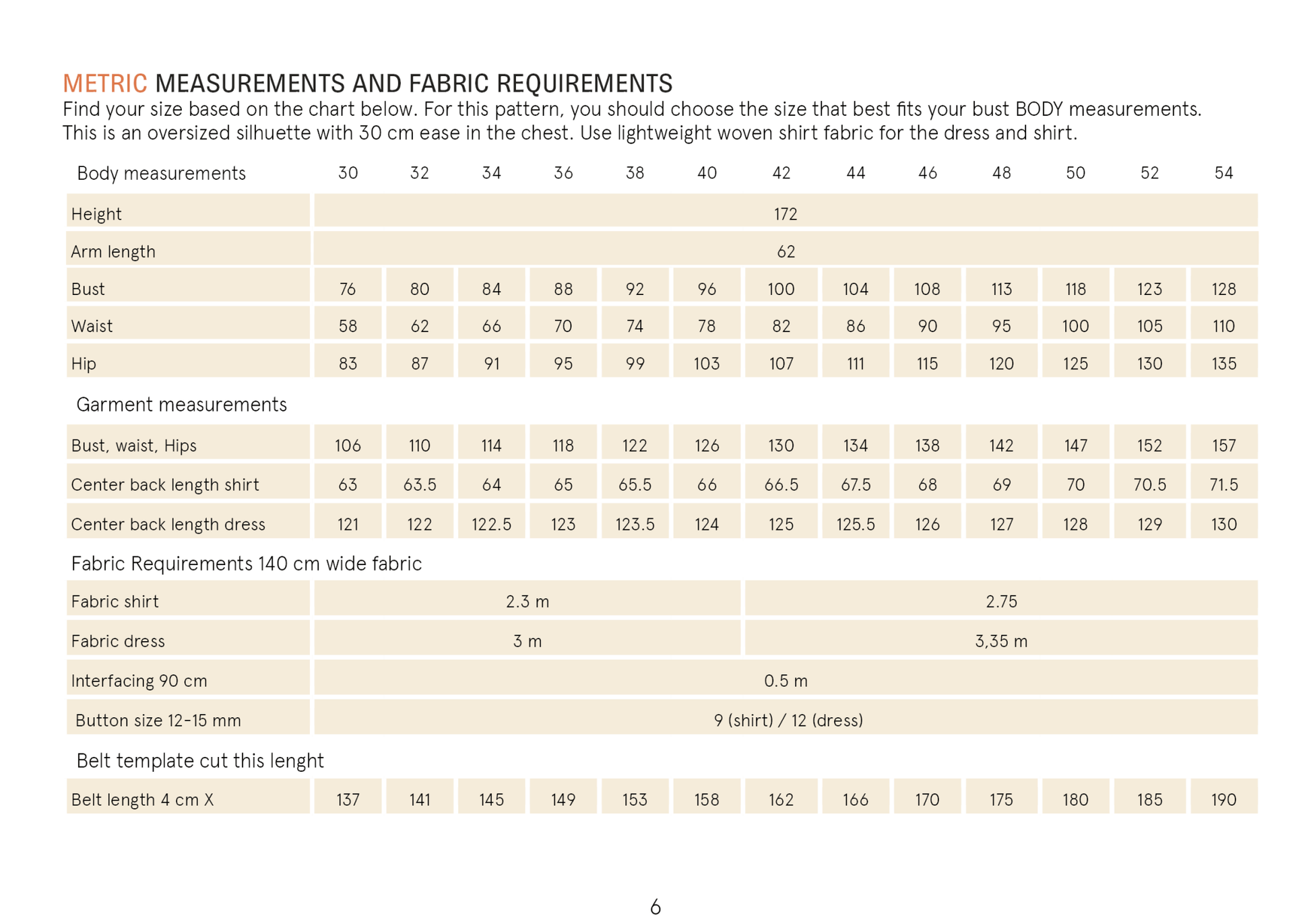 Big Shirt Dress Paper Pattern - Wardrobe by Me - Simplifi Fabric