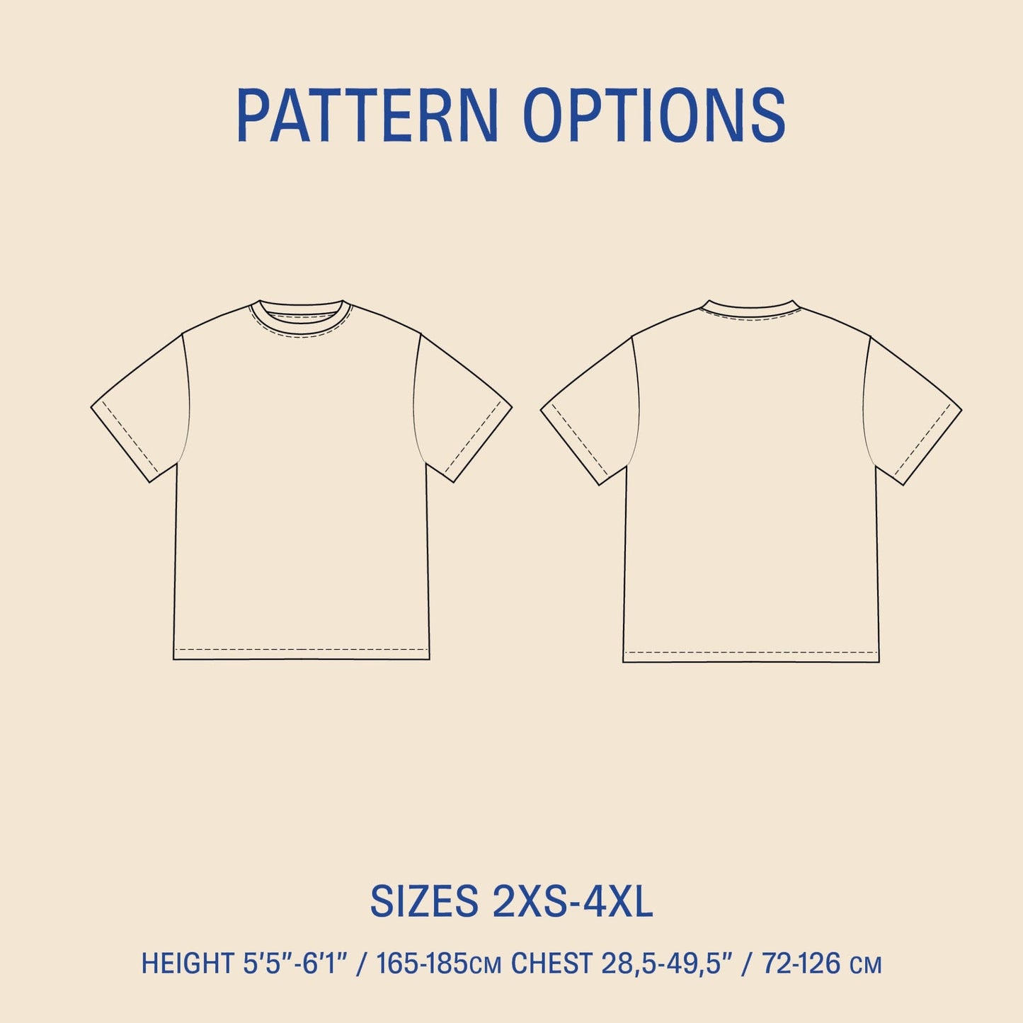 Big T-Shirt Mens Paper Pattern - Wardrobe by Me - Simplifi Fabric