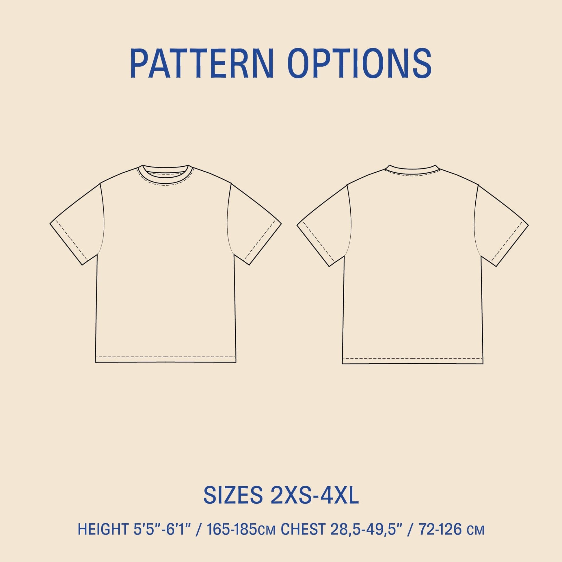 Big T-Shirt Mens Paper Pattern - Wardrobe by Me - Simplifi Fabric
