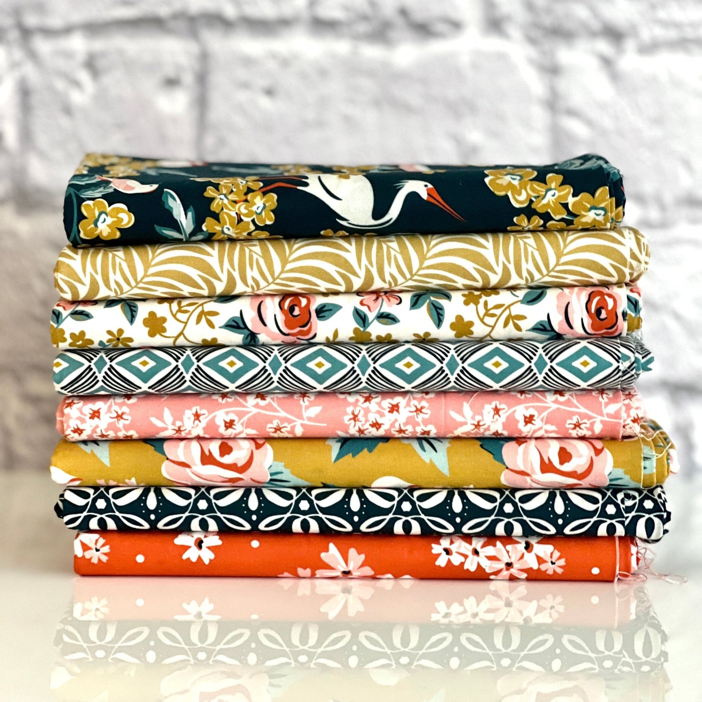 Bird Watching - Flower Garden - Hang Tight Studio - Cloud 9 Fabrics - Poplin - Simplifi Fabric