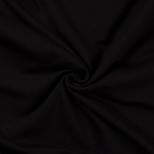 Black 690 - European Import - Brushed Stretch French Terry - Simplifi Fabric