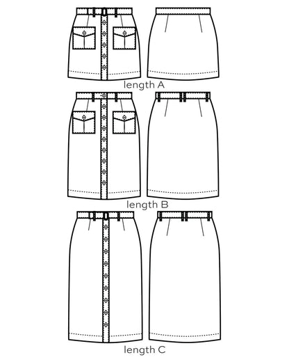 Blair Skirt Sewing Pattern - True Bias - Simplifi Fabric