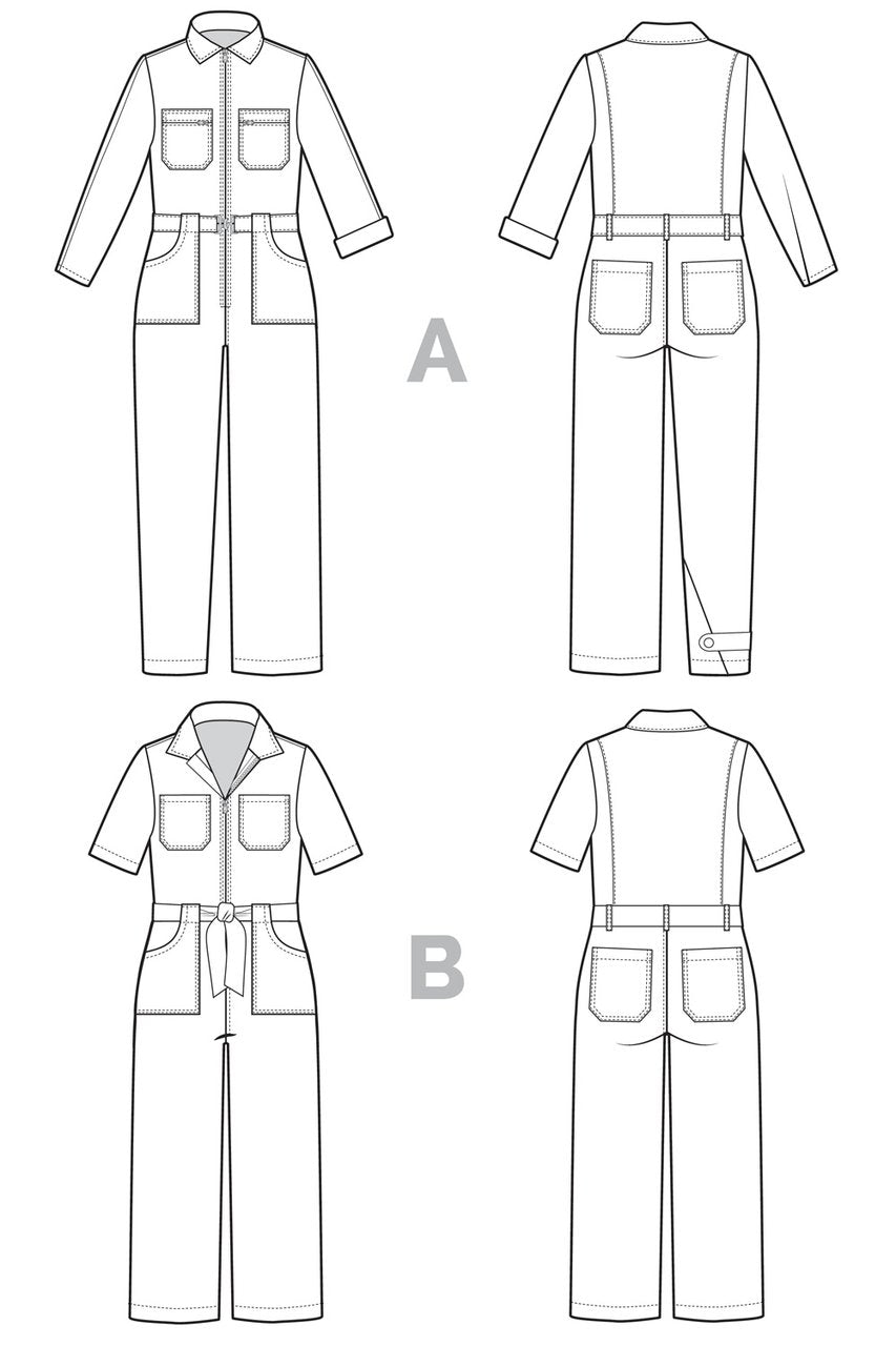 Blanca Flight Suit Pattern - Closet Core Patterns - Simplifi Fabric