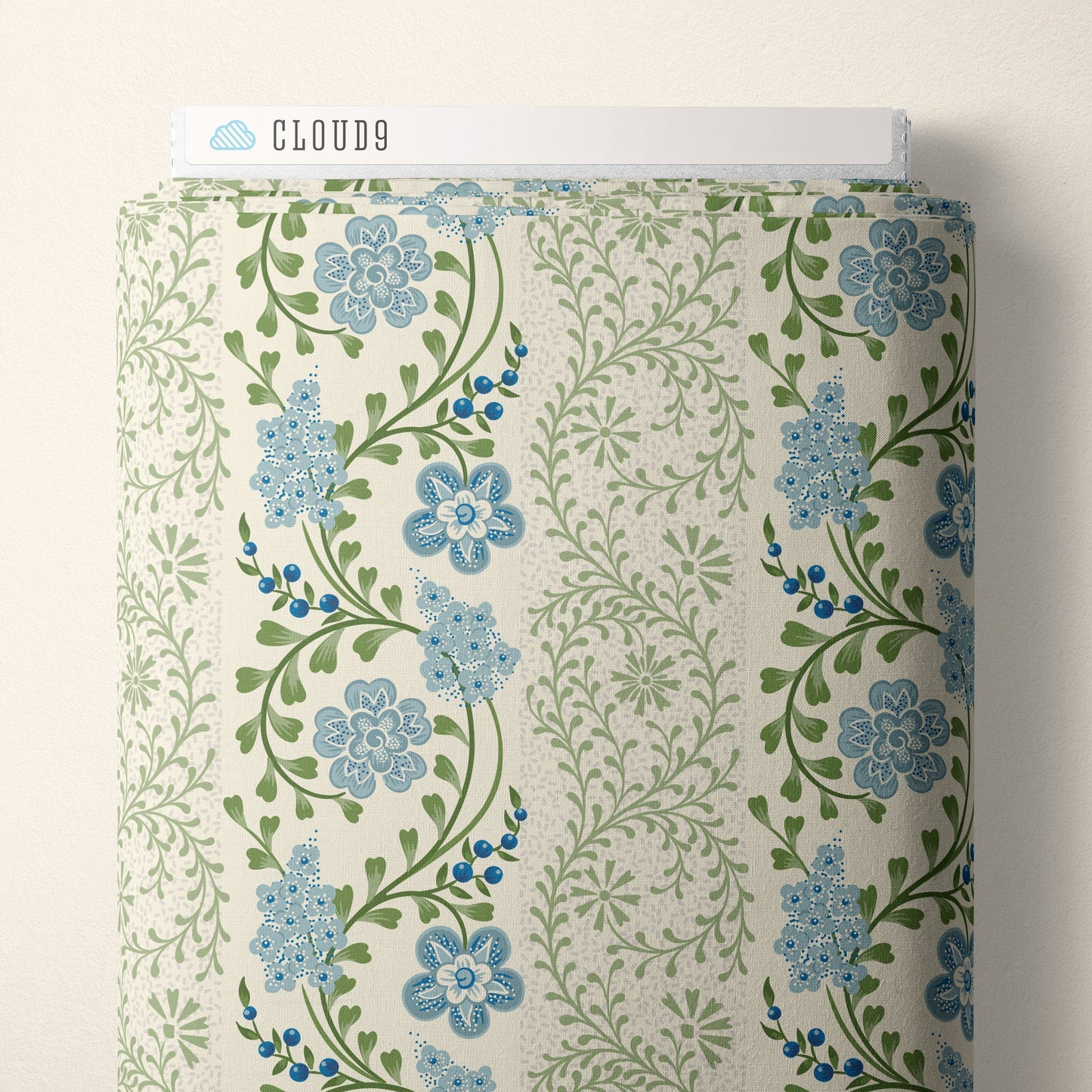 Blooming Heirlooms - Blue - Summer Garden - House Of Haricot - Cloud 9 Fabrics - Poplin - Simplifi Fabric