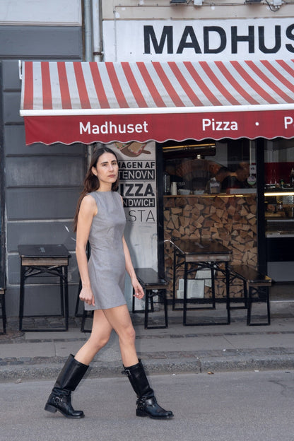 Boatneck Dress - Paper Sewing Pattern - Puff And Pencil - Simplifi Fabric