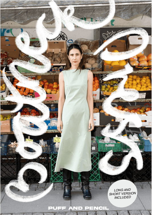 Boatneck Dress - Paper Sewing Pattern - Puff And Pencil - Simplifi Fabric