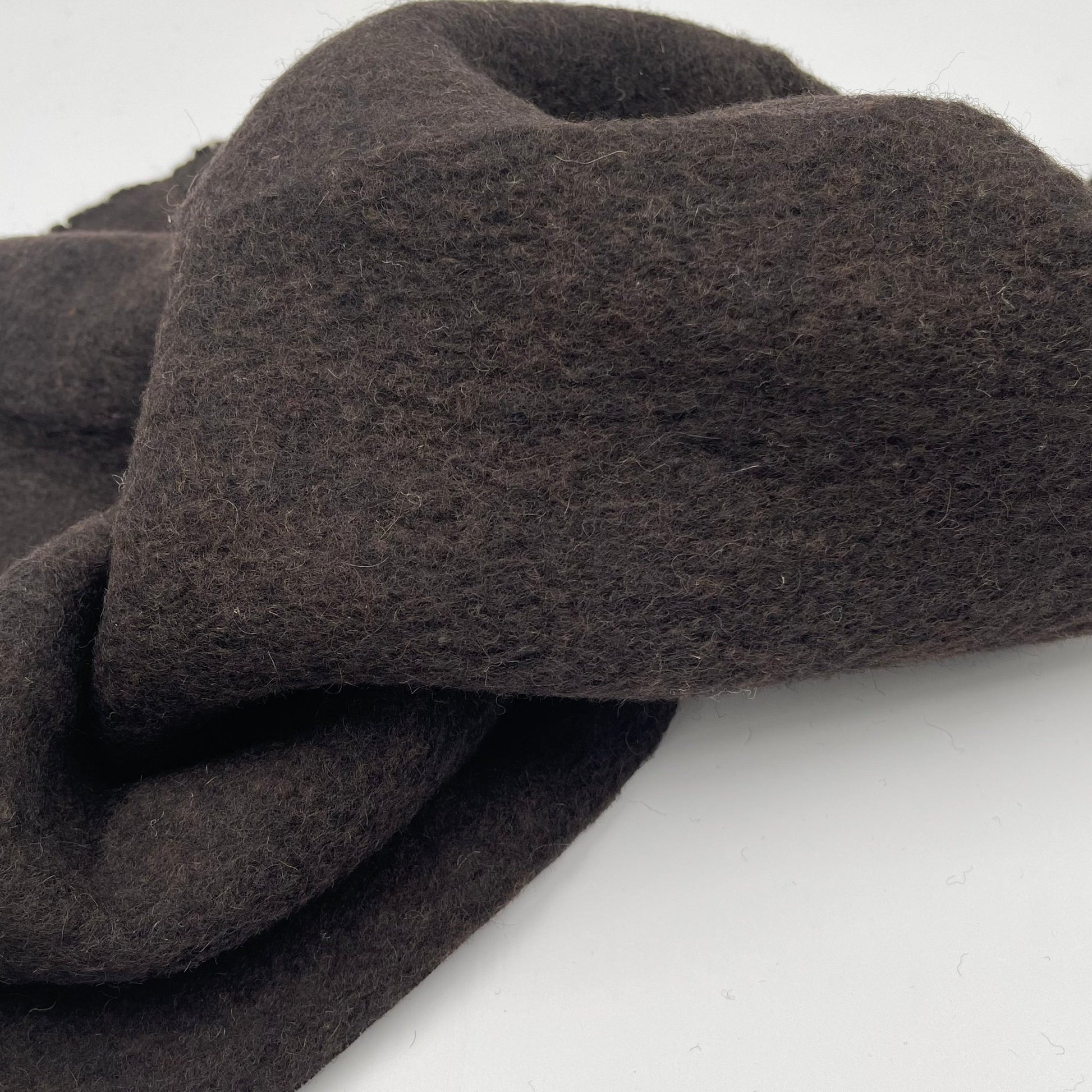 Boiled Wool - European Import - Dark Brown - Simplifi Fabric