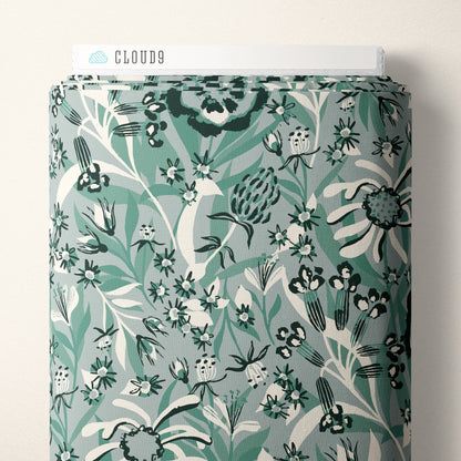 Bouquet - Blue - Kindred Comforts - Tanya Celia - Cloud 9 Fabrics - Poplin - Simplifi Fabric