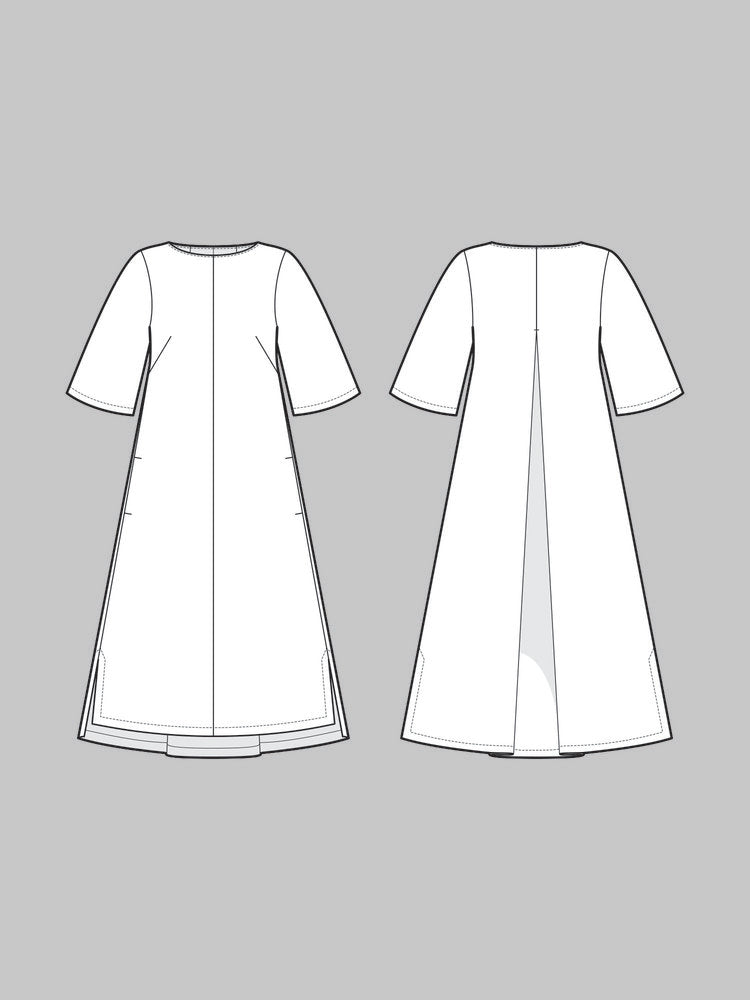 Box Pleat Dress Pattern - The Assembly Line - Simplifi Fabric