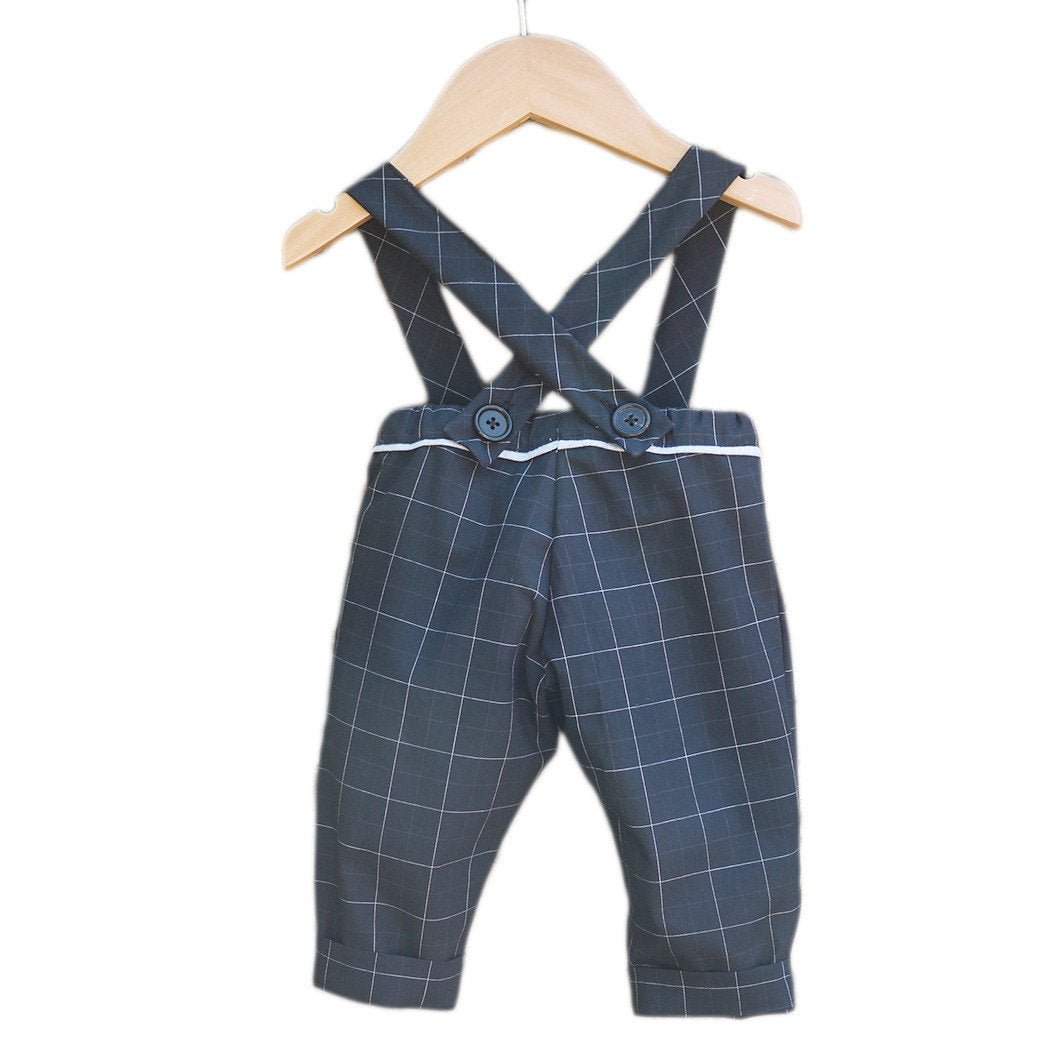 Brighton Pants/Shorty with Shoulder Straps Sewing Pattern - Baby 6m/4y - Ikatee - Simplifi Fabric