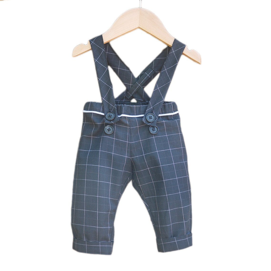 Brighton Pants/Shorty with Shoulder Straps Sewing Pattern - Baby 6m/4y - Ikatee - Simplifi Fabric