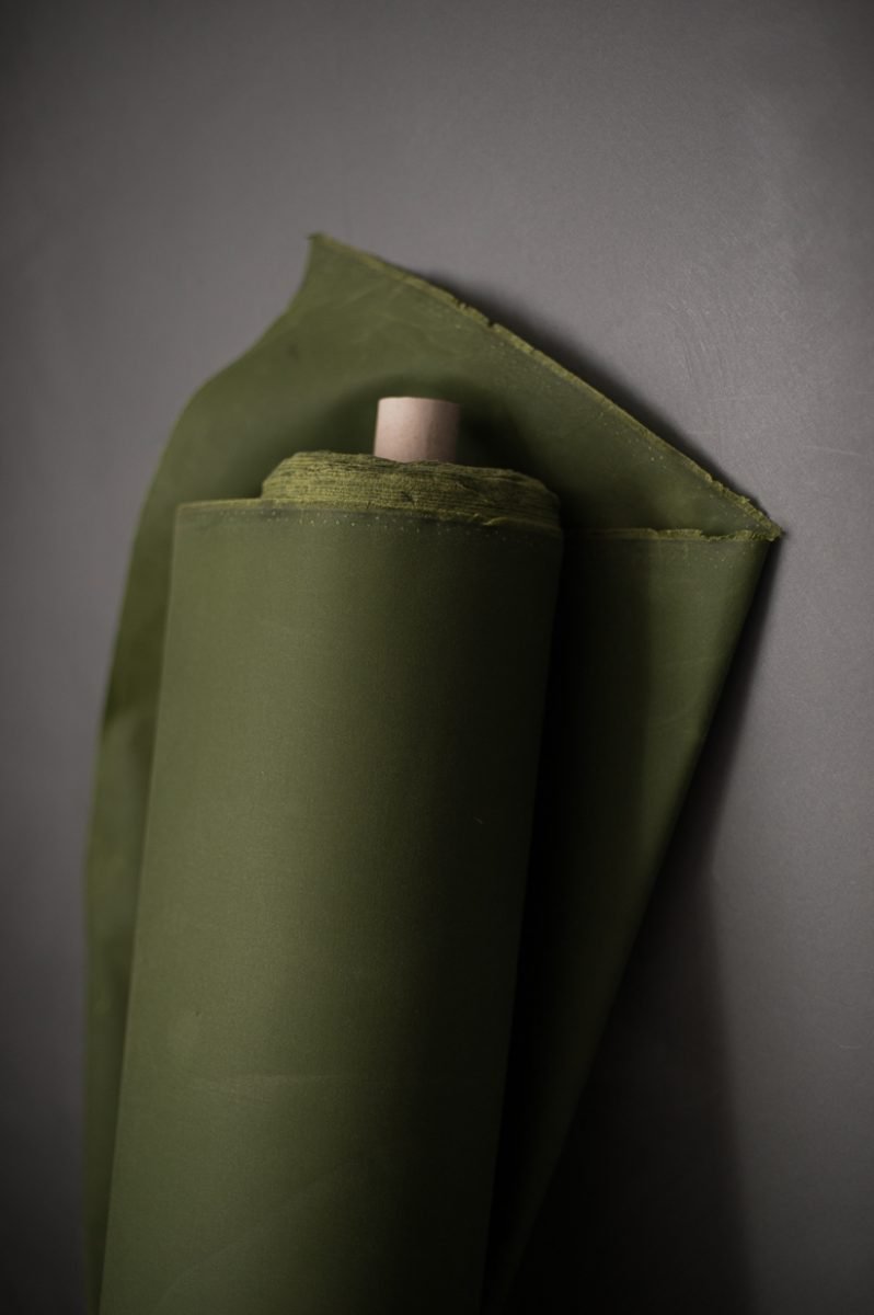 British Organic Cotton Traditional Oilskin - Grass - Merchant & Mills - Simplifi Fabric