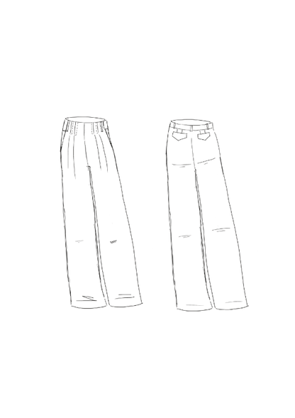 Brooklyn Trousers Paper Sewing Pattern - Maison Fauve - Simplifi Fabric