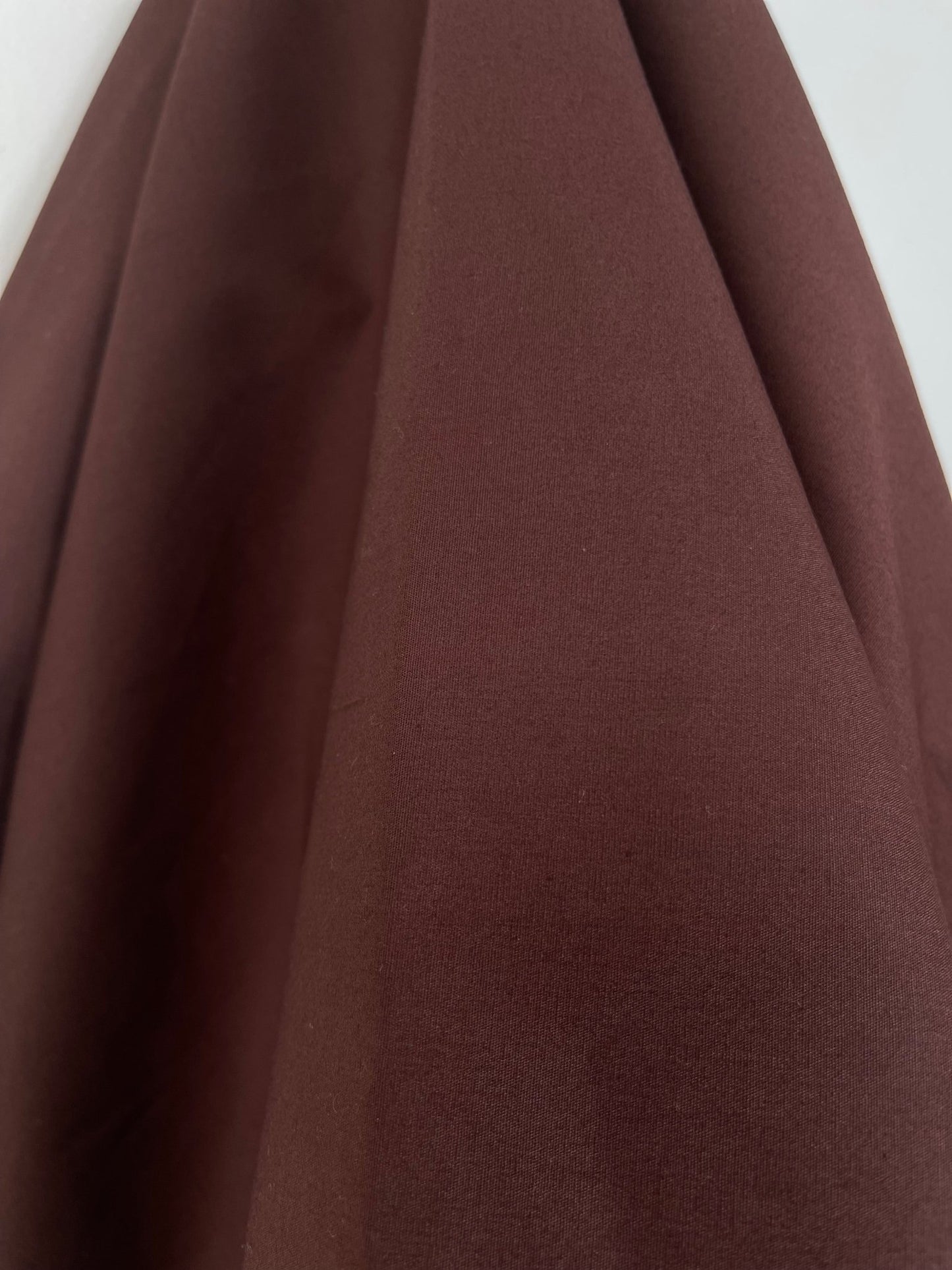 Brown - Simplifi Fabric - Organic Cotton Solid Poplin - Simplifi Fabric