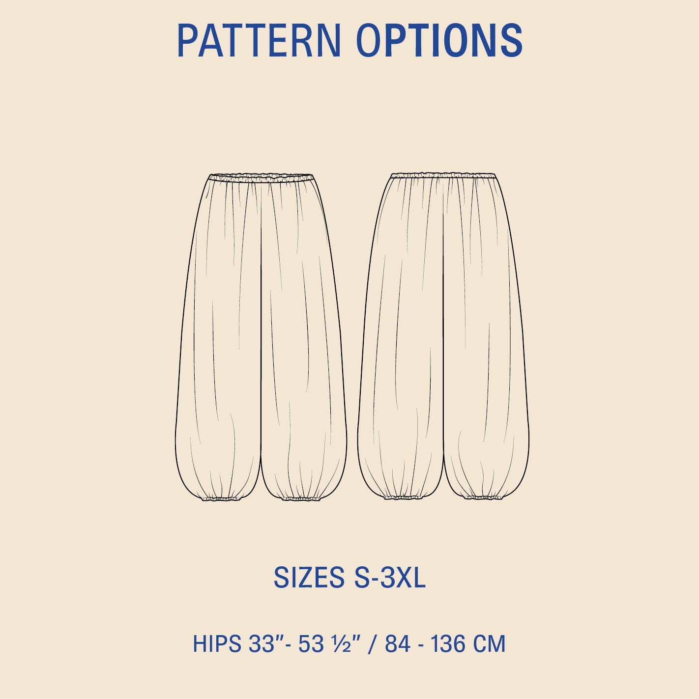 Bubble Pants Womens Paper Pattern - Wardrobe by Me - Simplifi Fabric