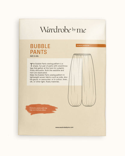 Bubble Pants Womens Paper Pattern - Wardrobe by Me - Simplifi Fabric