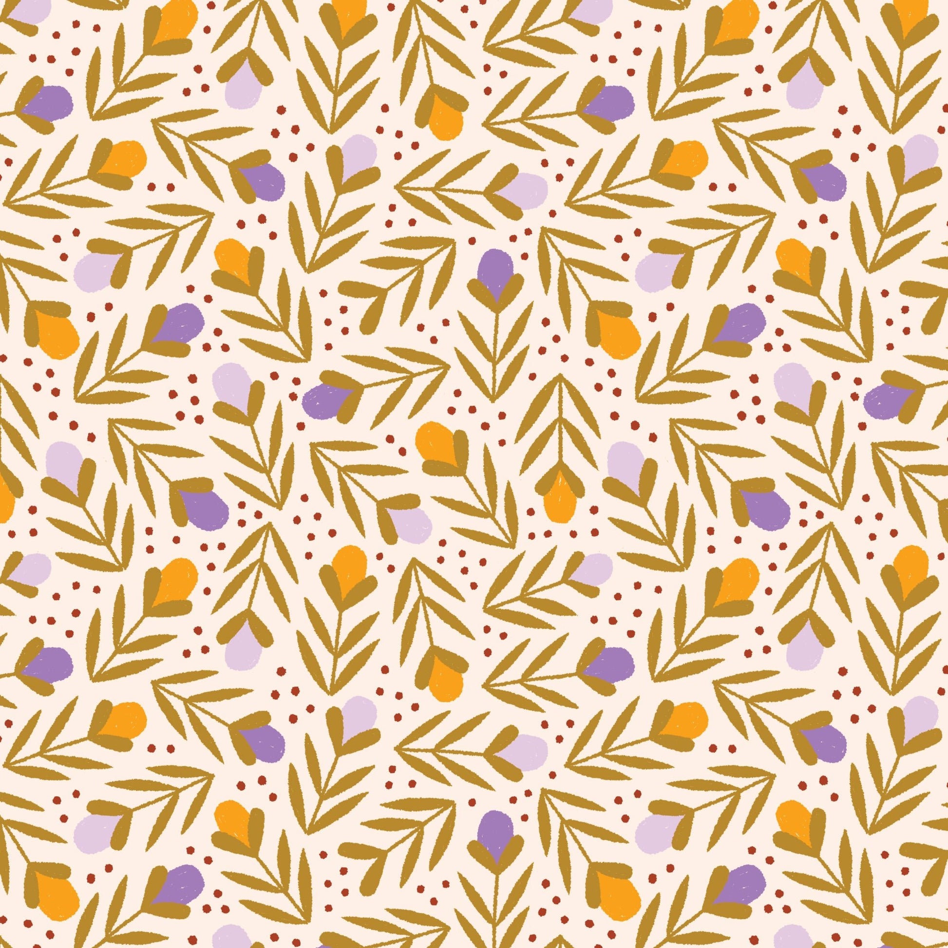 Buds - Retro Meadow - Sophie Rowe - Cloud 9 Fabrics - Poplin - Simplifi Fabric