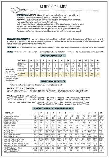 Burnside Bibs Sewing Pattern - Sew House Seven - Simplifi Fabric