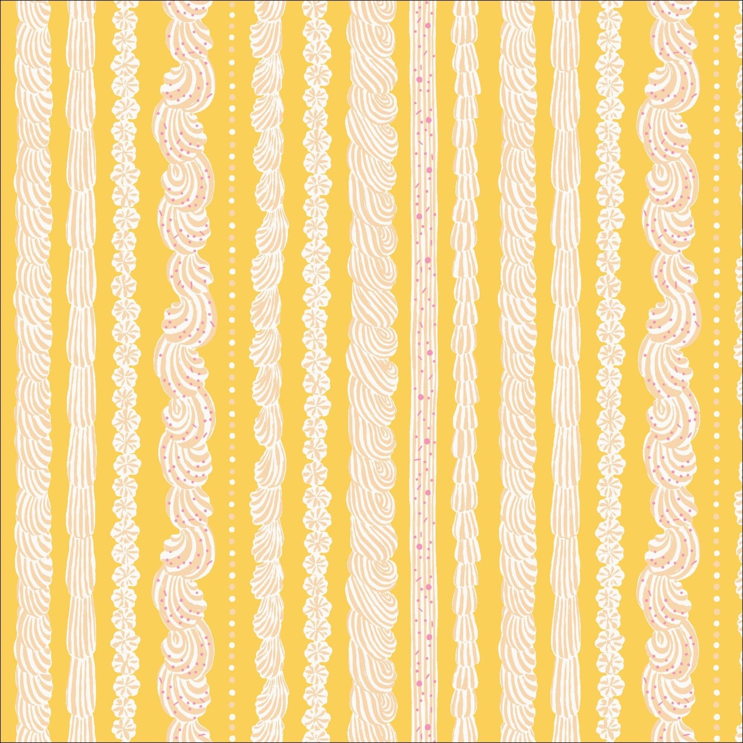 Buttercream Stripe - Buttercream - Emily Taylor - Cloud 9 Fabrics - Poplin - Simplifi Fabric