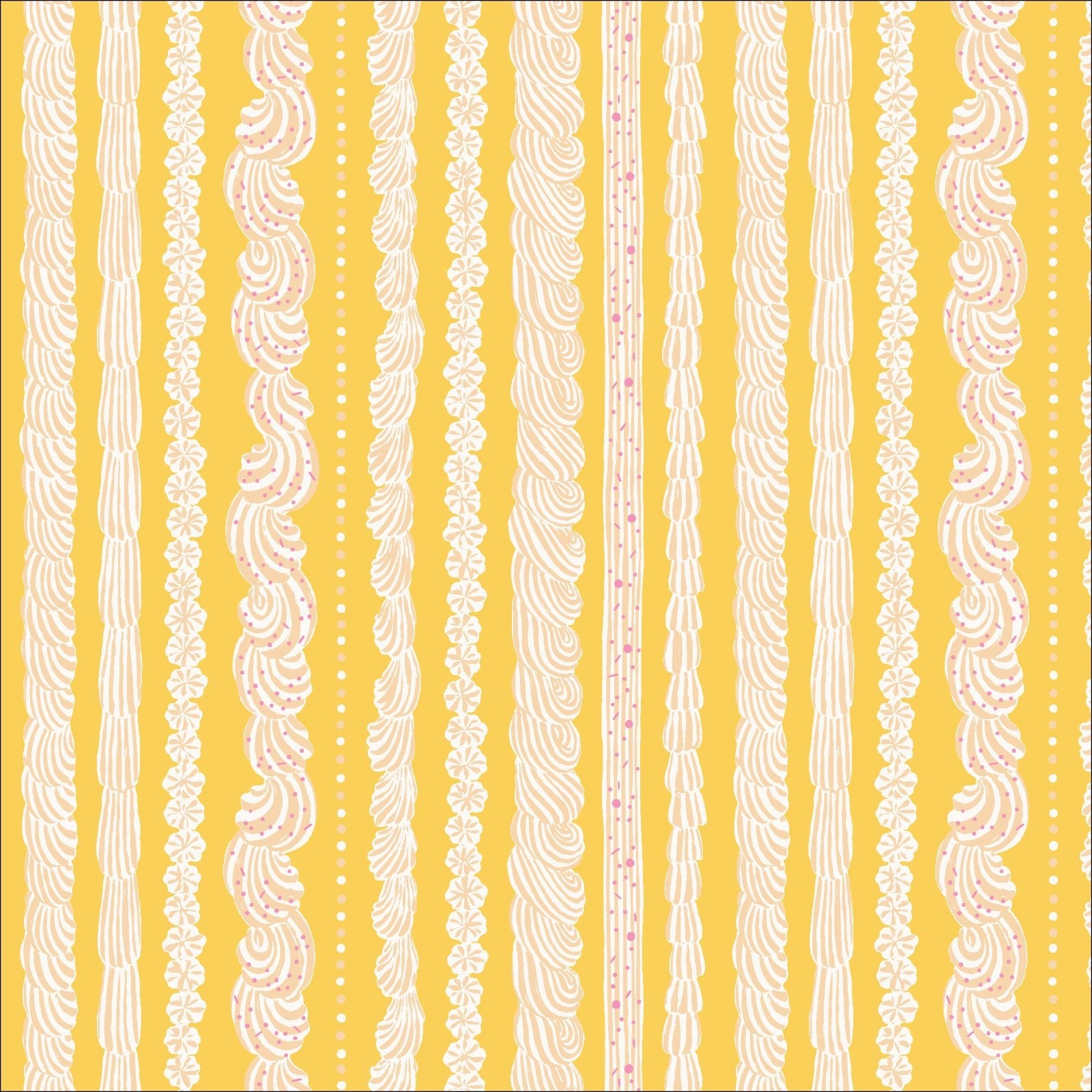 Buttercream Stripe - Buttercream - Emily Taylor - Cloud 9 Fabrics - Poplin - Simplifi Fabric