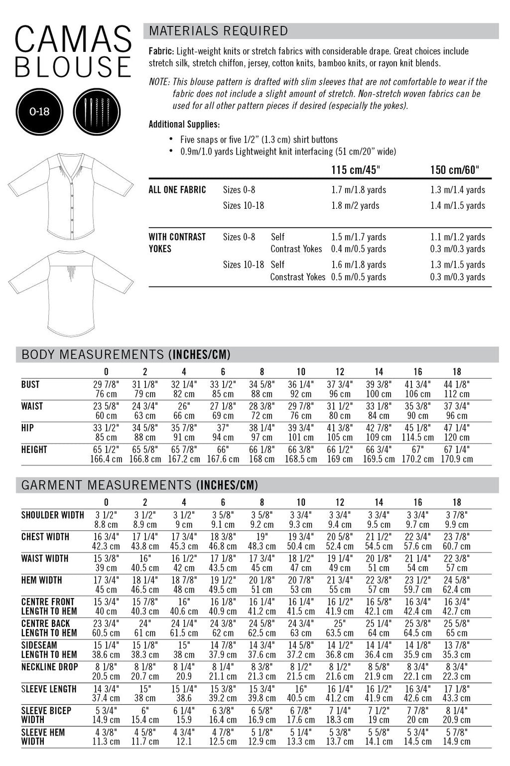 Camas Blouse Pattern - Thread Theory - Simplifi Fabric