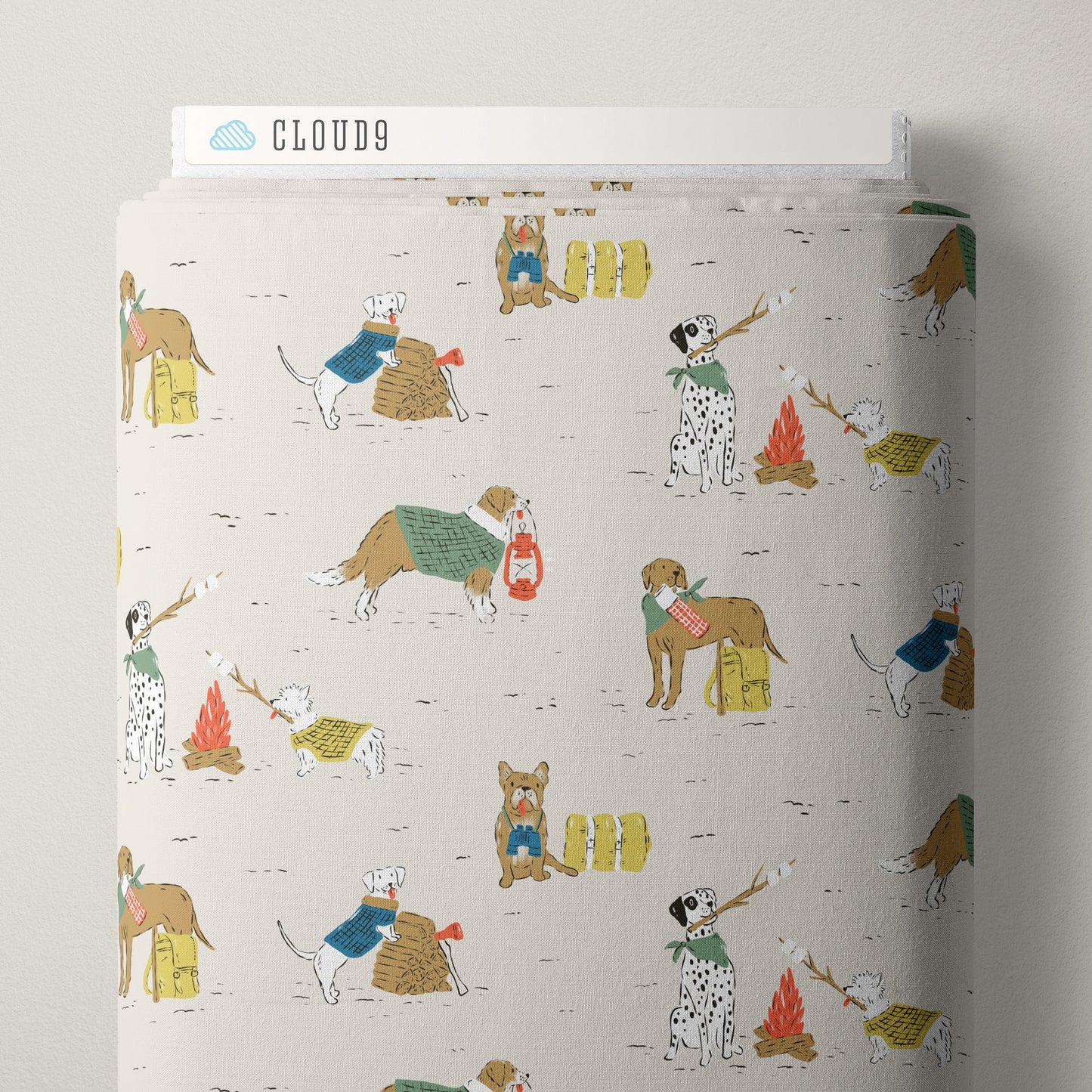 Campfire Companions - Camp Canine - Krissy Mast - Cloud 9 Fabrics - Poplin - Simplifi Fabric