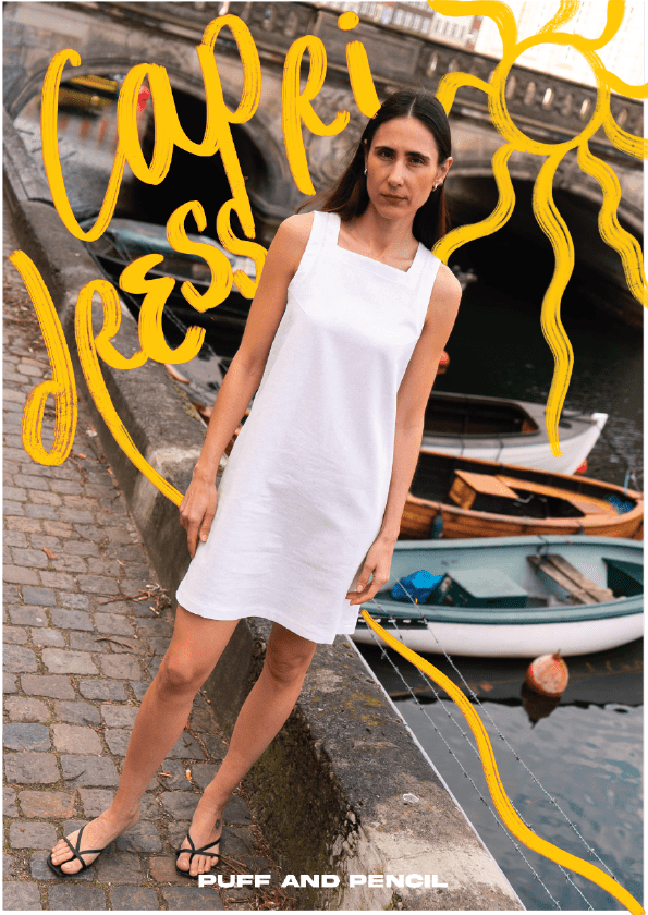 Capri Dress - Paper Sewing Pattern - Puff And Pencil - Simplifi Fabric