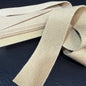 38mm Linen Blend Marble Webbing - Japanese Import - Caramel (sold per meter)