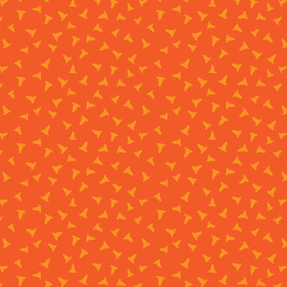 Caution - Orange - Fire! Fire! Fire! - Loo McNulty - Cloud 9 Fabrics - Poplin - Simplifi Fabric