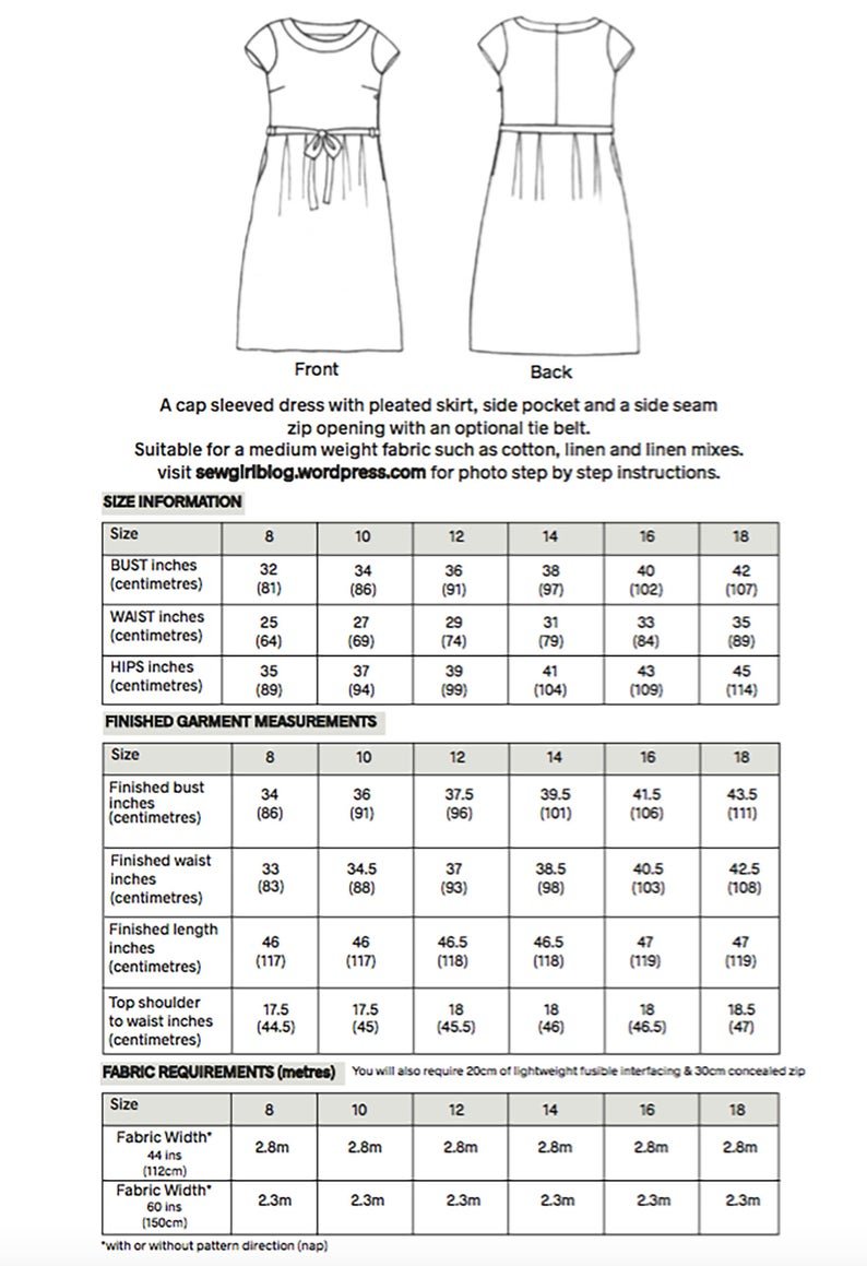 Cecily Dress Pattern - SewGirl UK - Simplifi Fabric