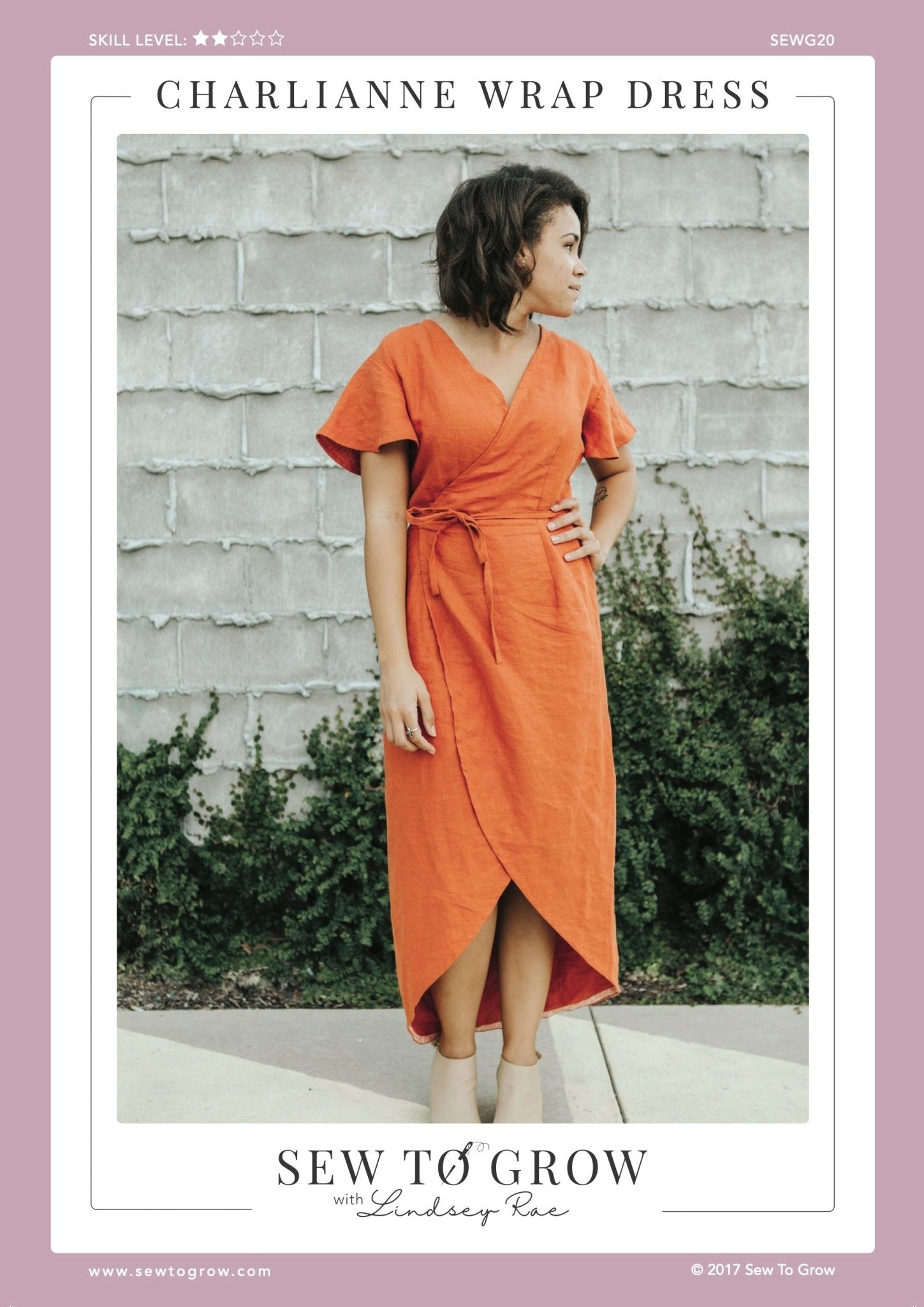 CharliAnne Wrap Dress - Paper Pattern - Sew to Grow - Simplifi Fabric