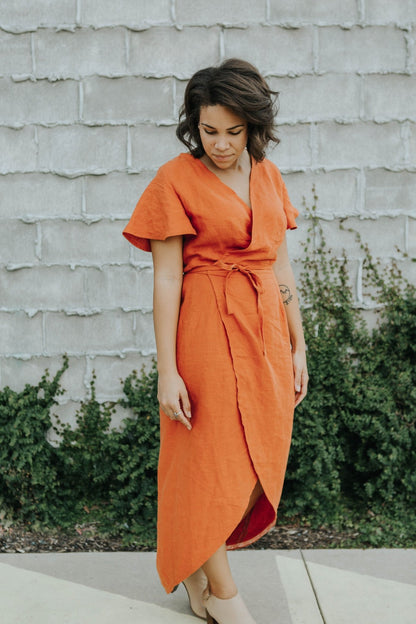 CharliAnne Wrap Dress - Paper Pattern - Sew to Grow - Simplifi Fabric