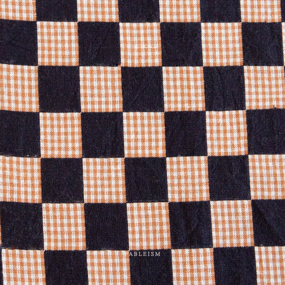 Checkmate - Checkers - Ebony - Fableism Supply Co. - Simplifi Fabric